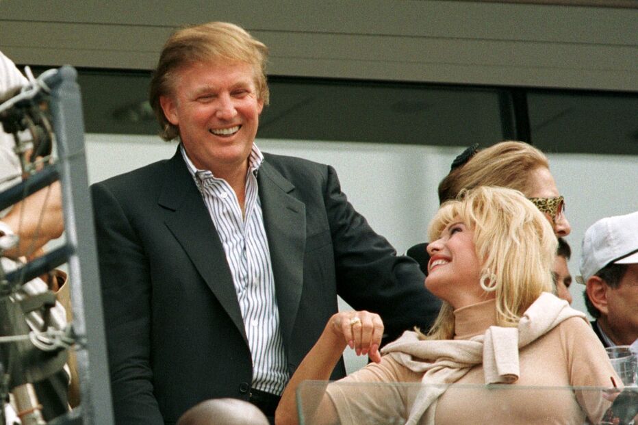 Donal Trump e a Ivana Trump 
