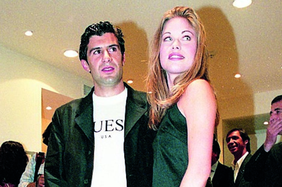 Luís Figo e Helen Svedin