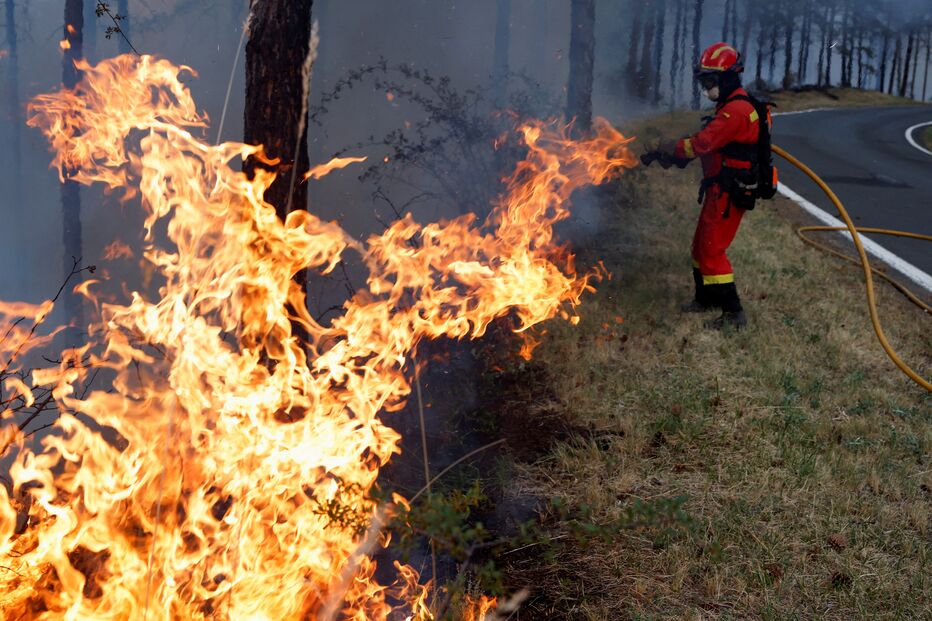 incêndio, espanha, bombeiros