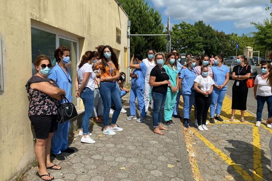 protestos, profissionais de saúde, Penafiel, Hospital Padre Américo