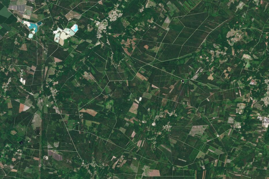 A comuna de Guillos, em Girona, França, antes dos incêndios. Imagem registada a 8 de julho