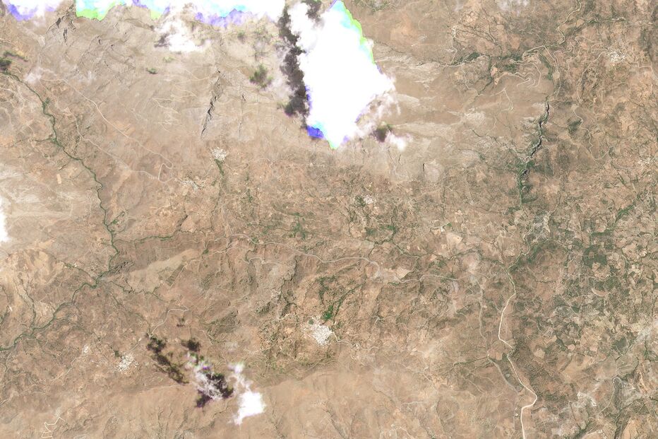 Os incêndios em Melambes, na Ilha de Creta, Grécia. Imagem registada a 14 de julho