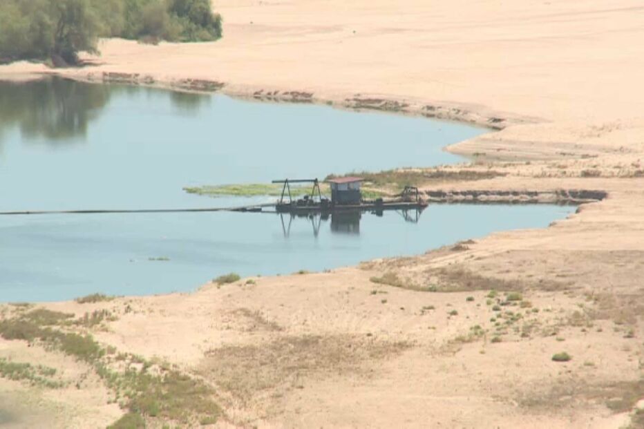 Tejo, seca, caudal, rio, Portugal, Santarém