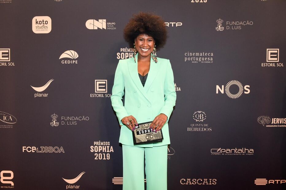 Mariama Barbosa nos prémios Sophia no casino Estoril, em 2019