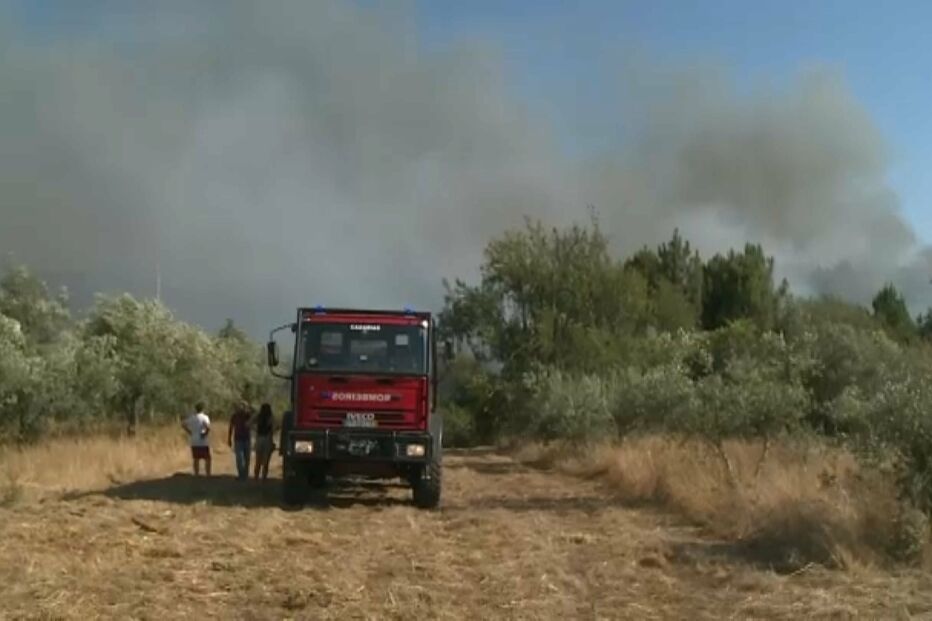 incêndio, ourém, casal da ribeira, feridos ligeiros 