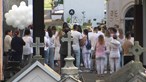 Roupa branca e balões: O último adeus à menina atropelada no Rali da Madeira