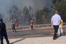 Fogo junto ao Almada Fórum