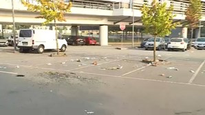 Pelo menos 10 carros de adeptos croatas vandalizados na Trofa em dia de jogo em Guimarães