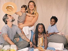 Giovanna Ewbank, marido e filhos