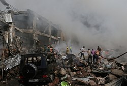 Explosão em armazém de fogo de artifício na Arménia