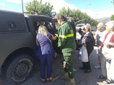 Forças Armadas apoiam transporte de civis de regresso a casa em Sarzedo, Covilhã