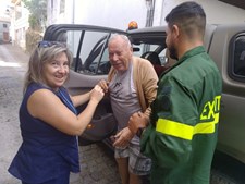 Forças Armadas apoiam transporte de civis de regresso a casa em Sarzedo, Covilhã