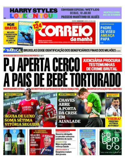 Capa de domingo, 28 de agosto de 2022