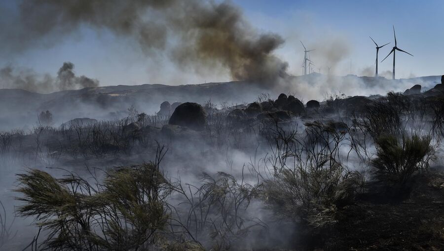 Incêndio na serra da Estrela