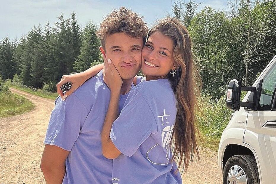 Luisinha e Lando Norris assumiram namoro