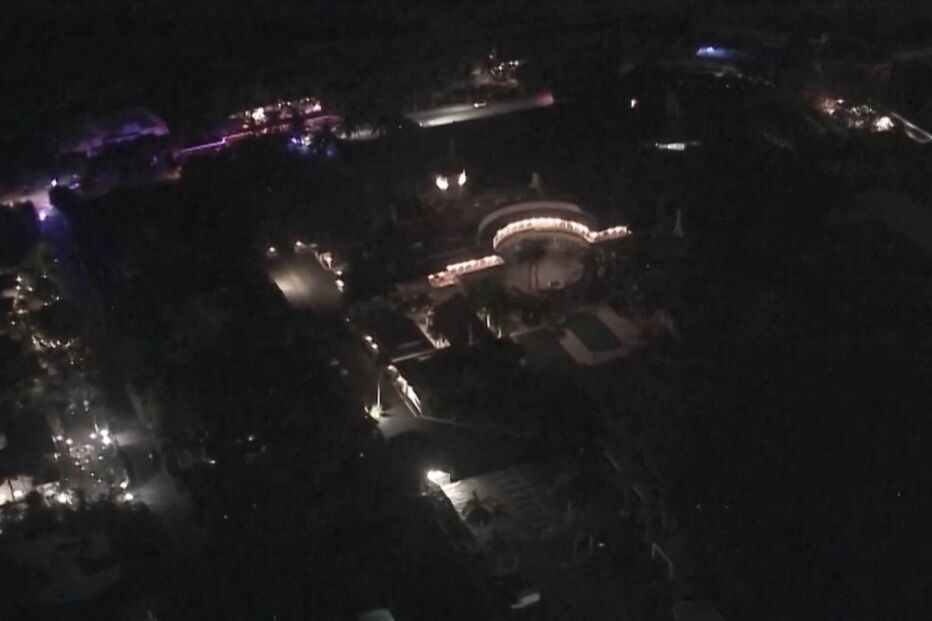 Imagens aéreas mostram aparato policial no resort de Donald Trump durante buscas do FBI