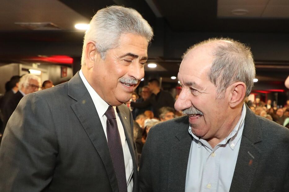 Fernando Chalana com Luís Filipe Vieira