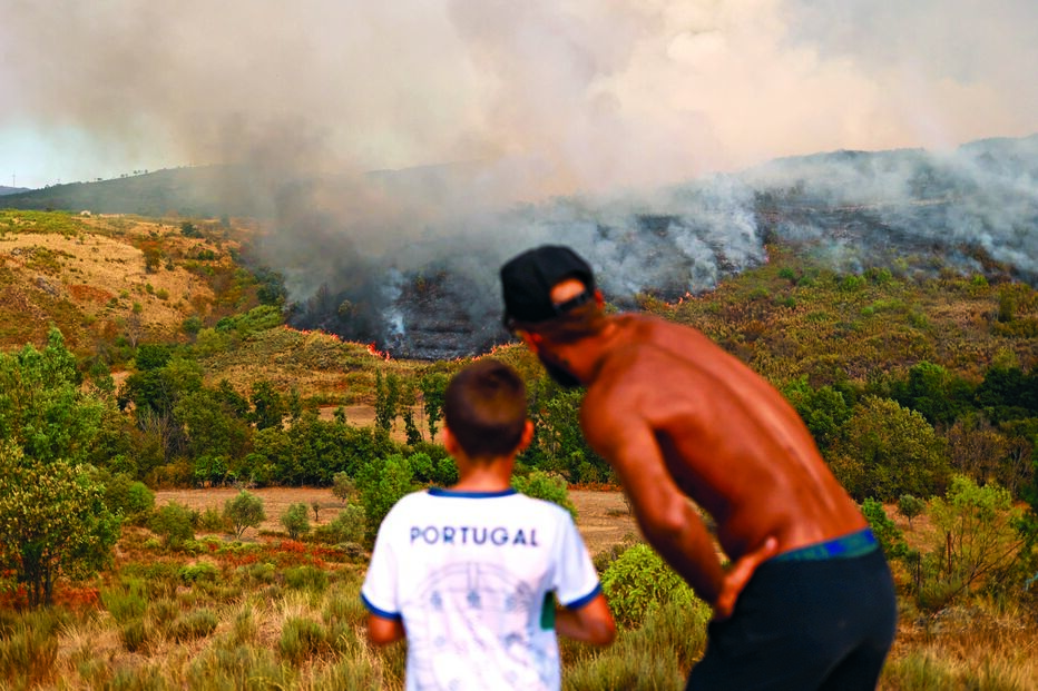 Incêndio, chamas, fogo, serra da estrela 
