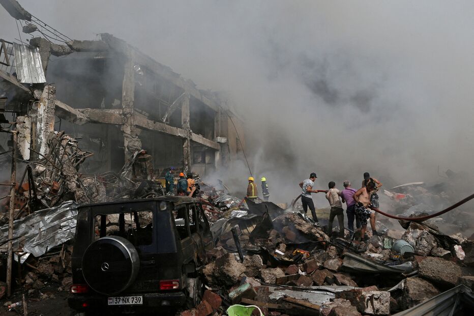 Explosão em armazém de fogo de artifício na Arménia