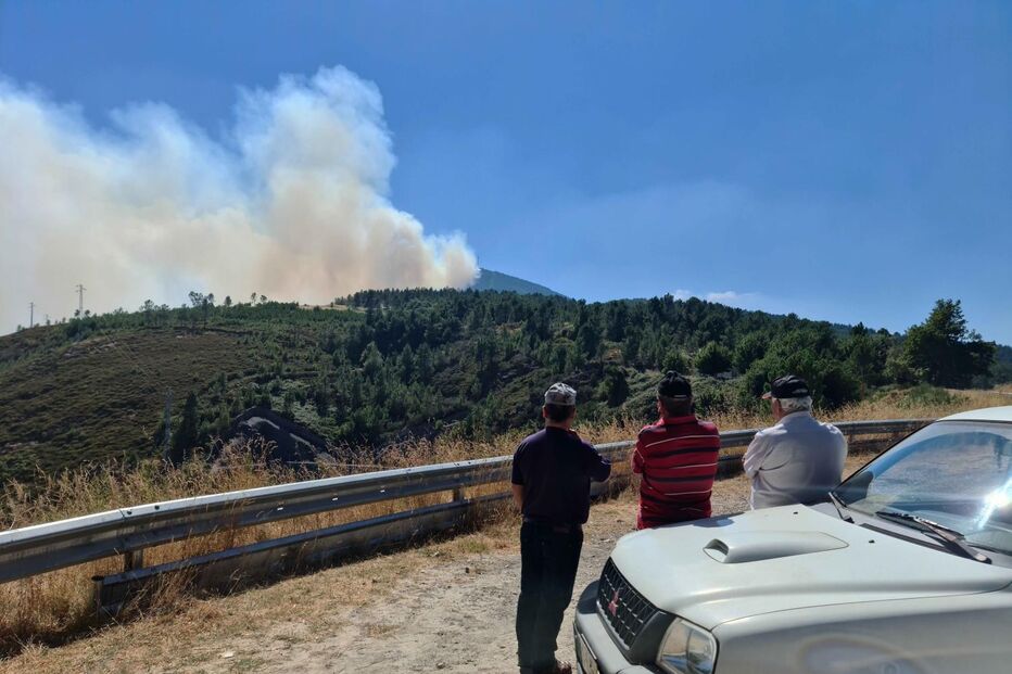 Incêndio na serra do Marão
