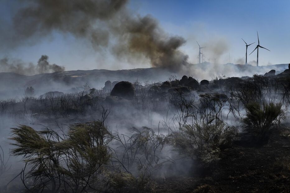 Incêndio na serra da Estrela
