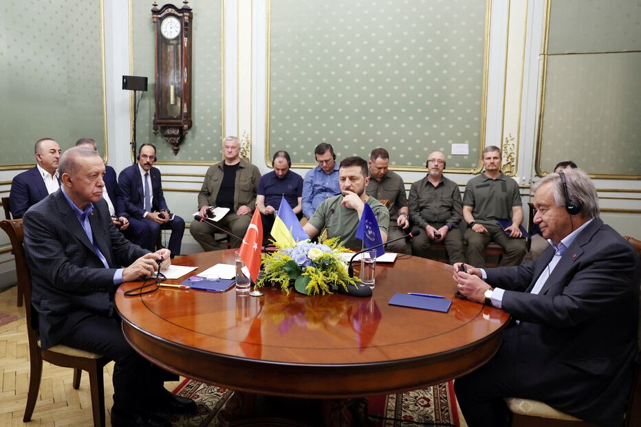 Zelensky, guterres, erdogan