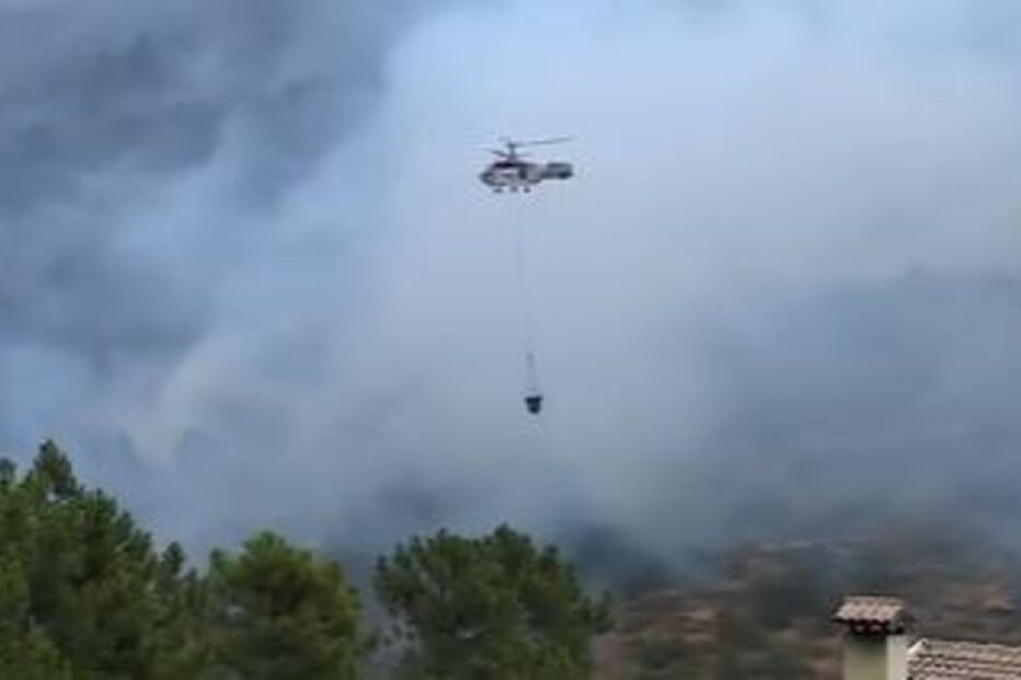 Fogo na Serra da Estrela