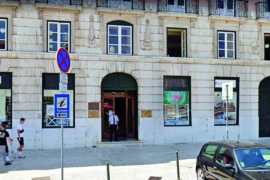 Fachada da CCPJ no Palácio Foz, em Lisboa