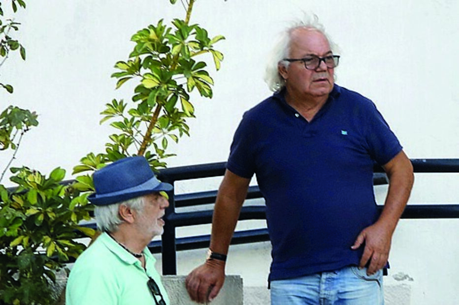 Vítor Norte e António Aldeia na igreja