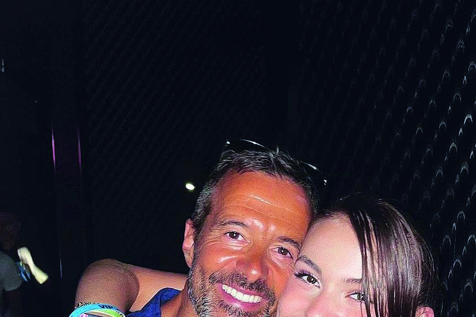 Jorge Mendes com a filha Bárbara