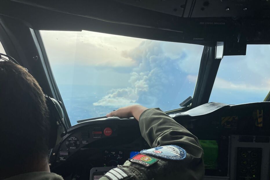 Aeronave P-3C CUP+ vigia zonas rurais para deteção de incêndios