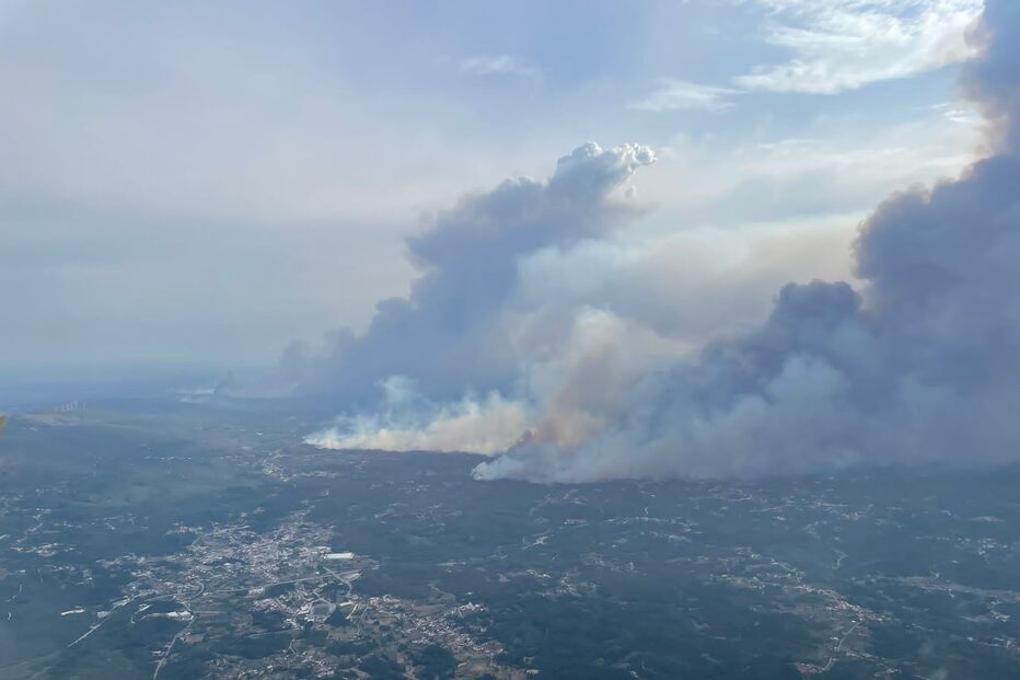 Aeronave P-3C CUP+ vigia zonas rurais para deteção de incêndios