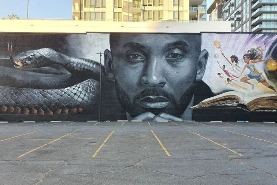 Mural, Kobe Bryant, homenagem, Odeith