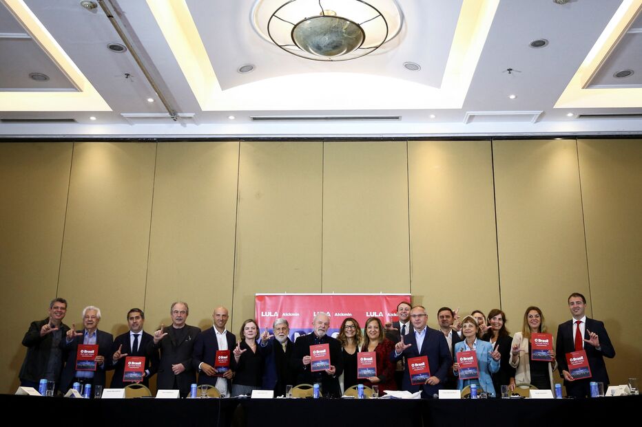 Lula da Silva com eurodeputados