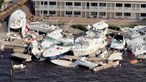 Estradas inundadas, barcos em terra e casas destruídas: As imagens do caos provocado pelo furacão Ian na Florida