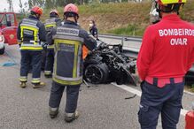 acidente, Ovar, colisão, A29