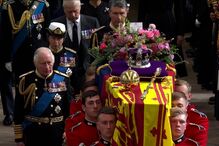 Momento do funeral de Rainha Isabel II