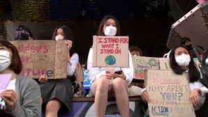 Estudantes da Coreia do Sul juntam-se à manifestação global pelo clima