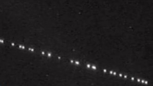 Satélites Starlink de Elon Musk avistados em Potugal. Veja as imagens