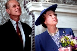 Rainha Isabel II e o Duque de Edimburgo, príncipe Philip
