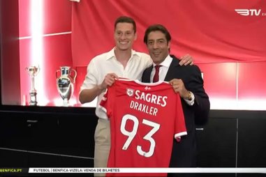 Benfica garante Draxler e perde Horta