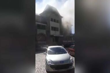 Incêndio no antigo Hotel Turismo da Guarda