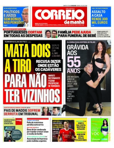 Capa de quarta-feira, 21 de setembro de 2022