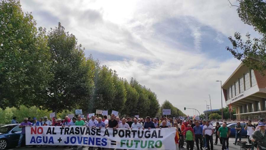 Agricultores espanhóis manifestaram-se pelo corte de água a Portugal