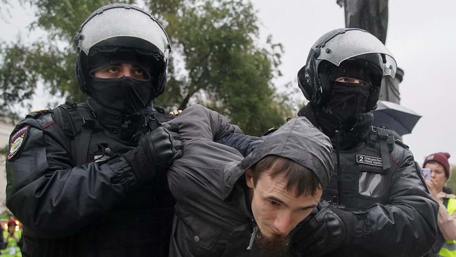 Protestos na Rússia