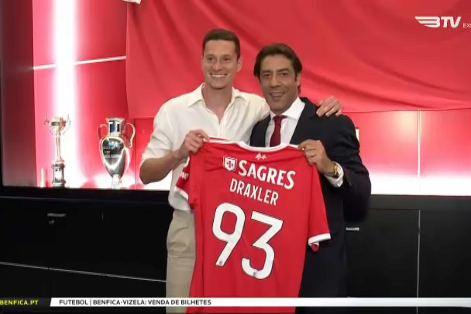 Benfica garante Draxler e perde Horta