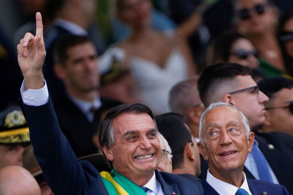 Marcelo Rebelo de Sousa na comemoração da independência do Brasil