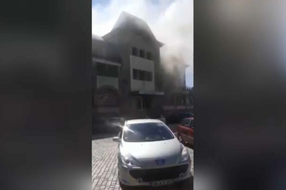 Incêndio no antigo Hotel Turismo da Guarda