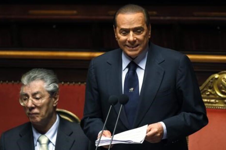 Umberto Bossi e Berlusconi 