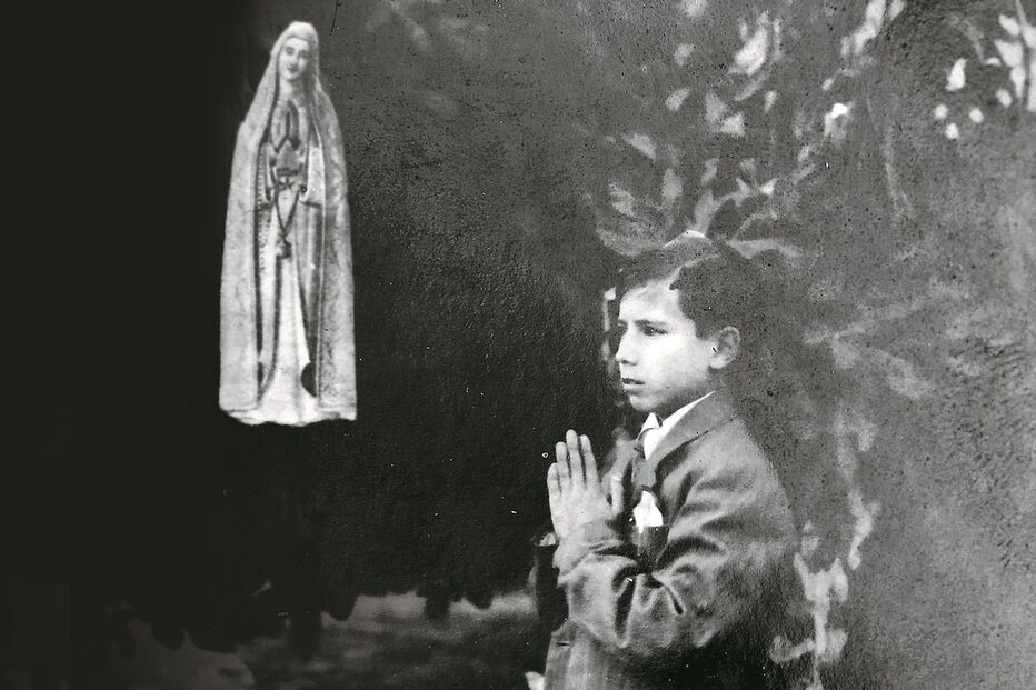 Carlos Alberto Delgado, o vidente da Asseiceira. O menino de 11 anos disse que Nossa Senhora lhe pediu que as pessoas cumprissem os 10 Mandamentos